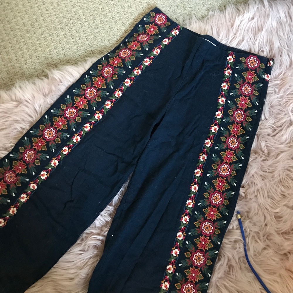 Embroidered Zara Culottes